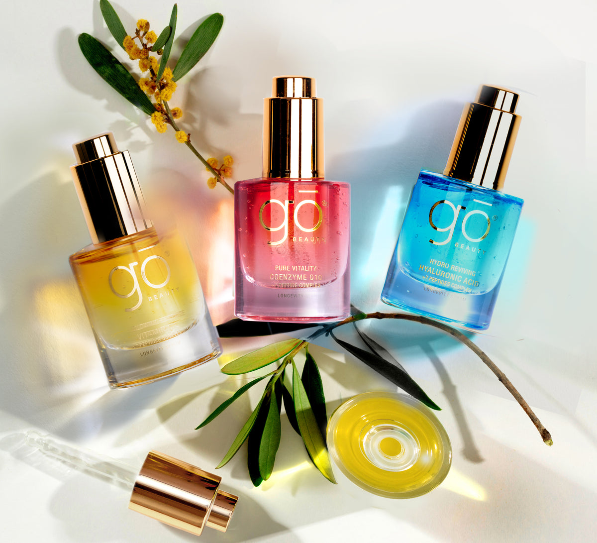 Shop Vitamin C, CoQ10 & Hyaluronic Acid Serum Set | GO Beauty – GO